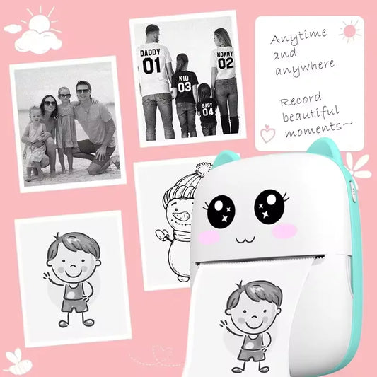 Miniature Bluetooth Photo Printer (IOS + Android)