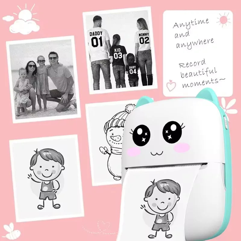 Miniature Bluetooth Photo Printer (IOS + Android)